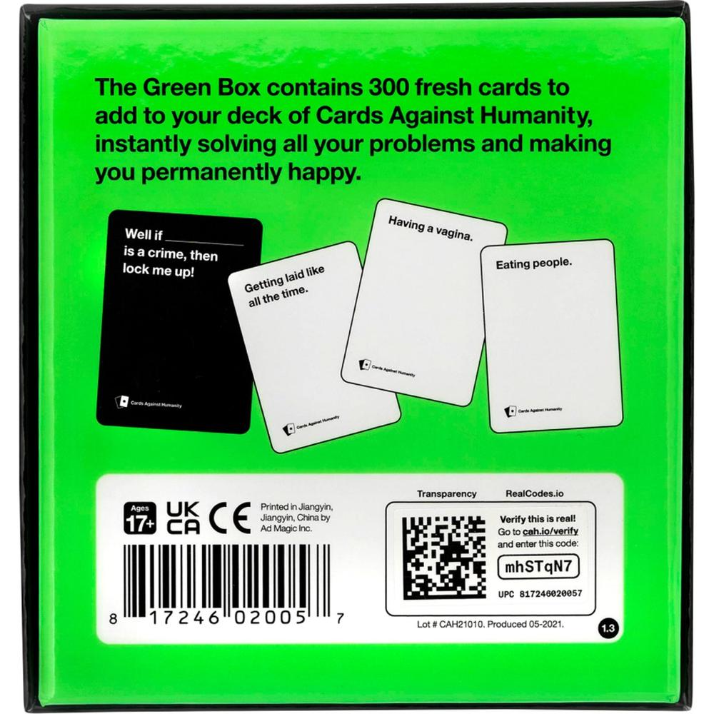 Cards Against Humanity Green Box Review